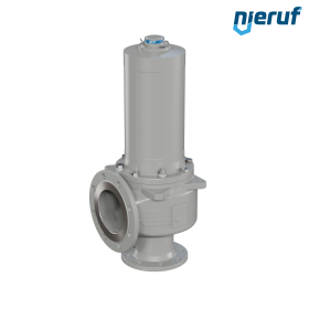 Βαλβίδα ασφαλείας με φλάντζα DN100/DN150 SF06, αεροστεγές μεταλλικό κάλυμμα ελατηρίου, χωρίς αερισμό
