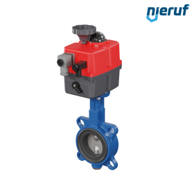 Butterfly valve DN 65 Wafer type electric actuator 24-240V FDA