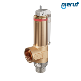 Kriogeniczny zawór bezpieczeństwa Dźwignia DN15 3/4" GZ x 1" GW SV18, stal nierdzewna & brąz PTFE