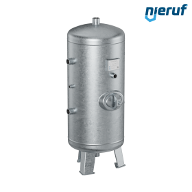 High pressure vessel vertical BE02 150 liter, 0-23 bar, steel galvanized