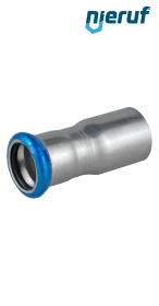 raccord de réduction à sertir M DN20 x DN15 acier inoxydable