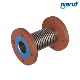 Axial expansion joint DN50 type KP05 fixed flanges and stainless steel-bellows