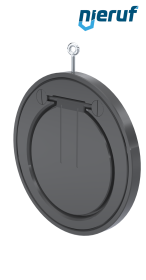 Zwischenflansch-Rückschlagklappe DN250 ZR05 Kunststoff PVC-U EPDM