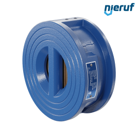dual plate check valve DN50 DR04 ANSI 150 GGG40 epoxyd plated blue 180µm NBR
