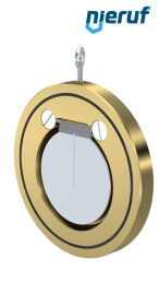 Zwischenflansch-Rückschlagklappe DN100 ZR09 Alubronze 2.0975 NBR