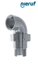 Tempergussfitting Winkelverschraubung Nr. 97, DN25 - 1" Zoll verzinkt