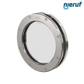Behälter-Schauglas DN150 BS04 Edelstahl 1.4571 EPDM Borosilikatglas 0,0 bar