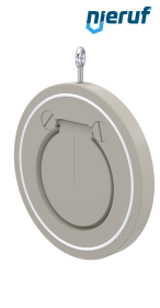 Zwischenflansch-Rückschlagklappe DN100 ZR06 Kunststoff PP-H PTFE