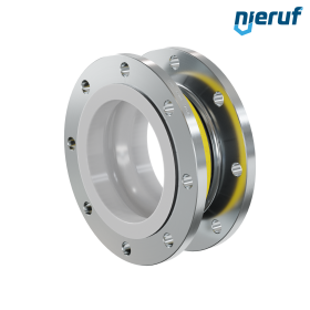 Rubber expansion joint PTFE lining DN200 type KP04 steel flanges NBR