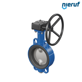 Butterfly valve AK01 DN 125 PN6-PN10-PN16 & ANSI150 FDA Worm gear