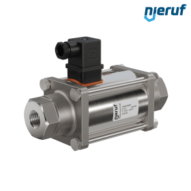 Válvula coaxial 1/2" rosca hembra - DN15 acero inoxidable 24V DC NC