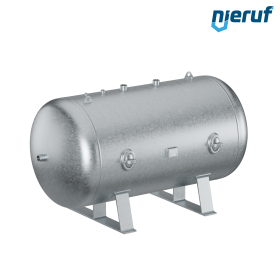 High pressure vessel horizontal BE02 2000 liter, 0-36 bar, steel galvanized