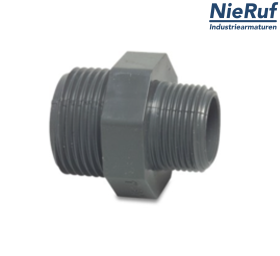 mamelon réducteur 1 1/4" x 1/2" pouce PVC-U mâle