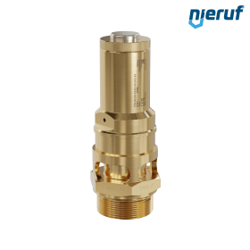 valvola di sicurezza 2" M SV01 per aria compressa PTFE ottone pressione di taratura 0,2 - 16,0 bar