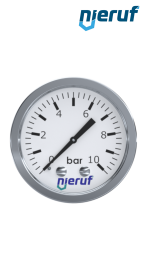 Manometer 0 - 4,0 bar G 1/4" axial 50 mm Edelstahl MM05