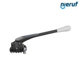 Handhebel HB02 aus Stahl mit grauem Griff Größe 2 F07 17mm