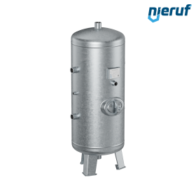 High pressure vessel vertical BE02 150 liter, 0-36 bar, steel galvanized