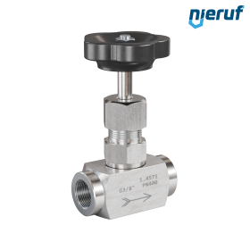 Hochdruck-Nadelventil  3/8" Zoll NV01 Edelstahl 1.4571