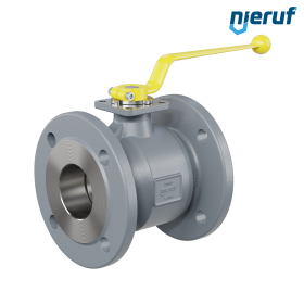 robinet à boisseau sphérique à brides DN65 FK01 fonte à graphite sphéroïdal GJS 400-18 sphère en acier inoxydable 1.4301 DVGW gaz