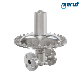 Reductor de presión de milibares DN20 DM23 brida ANSI 150 acero inoxidable FKM 50 - 200 mbar