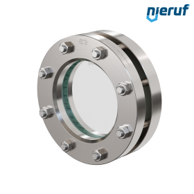 Behälter-Schauglas DN150 - 6" Zoll  BS02 Edelstahl 1.4571 Borosilikatglas 16bar