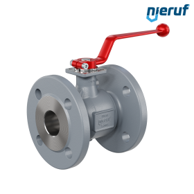 robinet à boisseau sphérique à brides DN40 FK02 fonte à graphite sphéroïdal GJS 400-18 sphère en acier inoxydable 1.4404