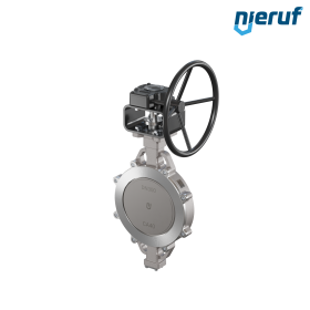 valvola a farfalla triplo eccentrico acciaio inox AK13 DN 300 PN10-40 ANSI150-300 volantino