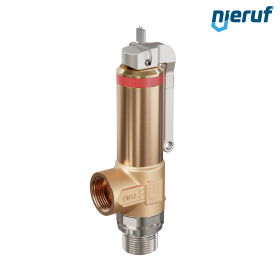Kriogeniczny zawór bezpieczeństwa Dźwignia DN8 1/2" GZ x 1/2" GW SV18, stal nierdzewna & brąz PTFE
