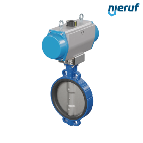 Butterfly valve DN 300  AK01 FPM pneumatic actuator single acting normally closed