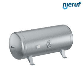 High pressure vessel horizontal BE02 750 liter, 0-23 bar, steel galvanized