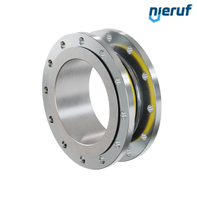 Rubber expansion joint guide pipe DN250 type KP04 steel flanges NBR