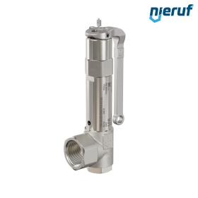 safety valve 1/2" x 1" fm SV10 gaseous media, stainless steel EPDM, with lever
