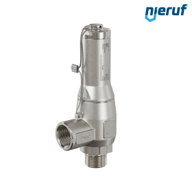 Zawór bezpieczeństwa 3/8" GZ NPT  x 3/8" GW SV13, Stal nierdzewna NBR, bez dźwigni