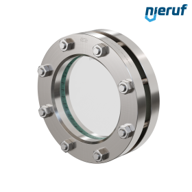Behälter-Schauglas DN200 - 8" Zoll  BS02 Edelstahl 1.4571 Borosilikatglas 10bar