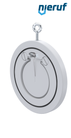 Zwischenflansch-Rückschlagklappe mit Feder DN80 ZR13 Kunststoff PVDF NBR