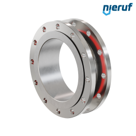 Rubber expansion joint guide pipe DN300 PN16 type KP04 stainless steel flanges EPDM
