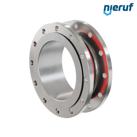 Rubber expansion joint guide pipe DN250 type KP04 stainless steel flanges EPDM