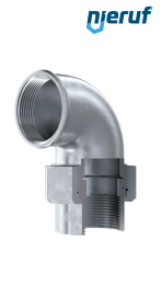 Tempergussfitting Winkelverschraubung Nr. 96, DN50 - 2" Zoll verzinkt