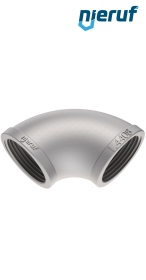 raccordo ad angolo 3/8" pollici acciaio inossidabile 316 angolo di 90°